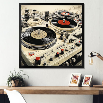 Vintage Vinyl Record Melody I - Turntables & Boom Boxes Wall Art