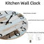 Horloge murale en bois Wendee-328923186
