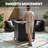 FEASTO 35" Steel Outdoor Kitchen Island with Stainless Steel Sink and Storage Cabinet - Rolling BBQ Prep Station for Patio and Backyard