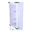 Grey + White, , Bathroom Storage Solution, Tall Linen Tower, Flexible Storage, Drawer, Compact And Stylish Design