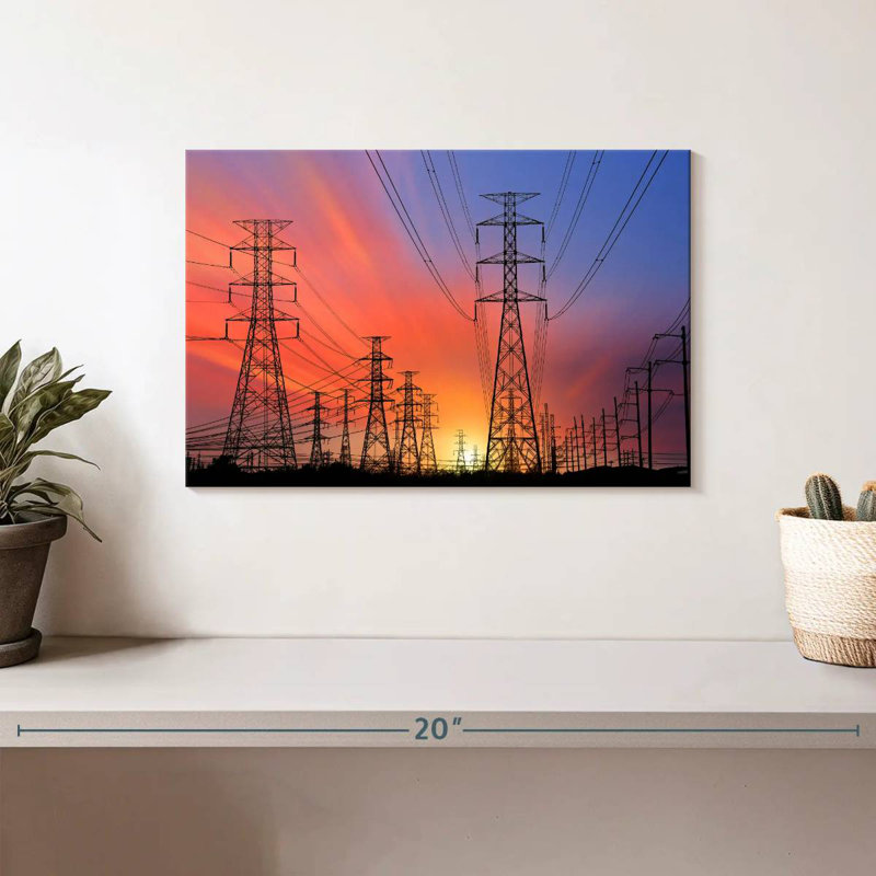 Lilie Electricity Pylons, 8" H x 12" W