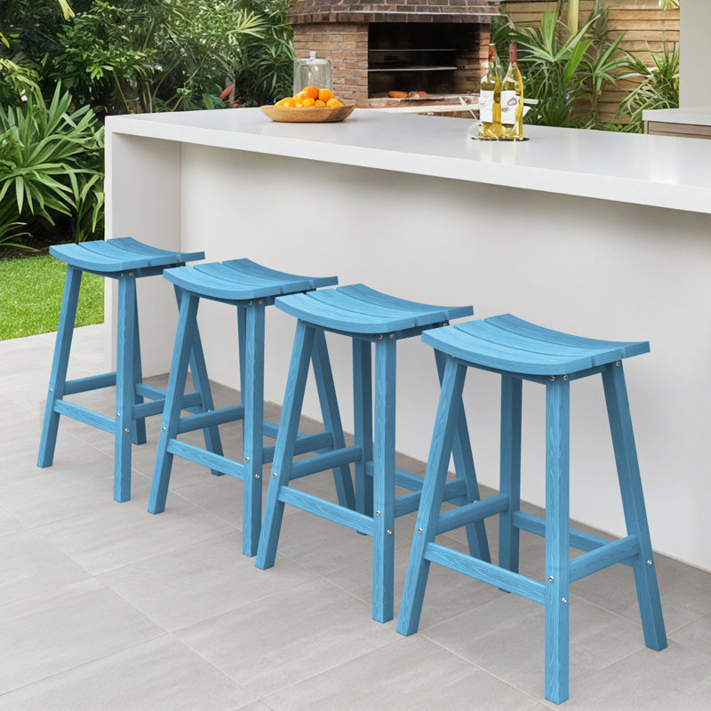 Tabouret de comptoir de cuisine Backless, Gris, 29"