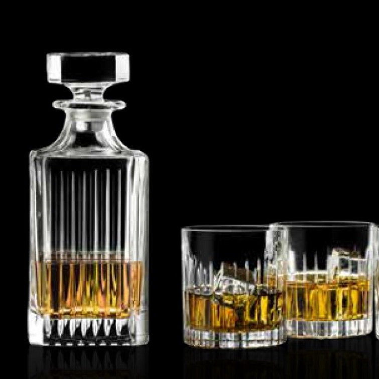 Whiskey Decanter And Glasses Bar Set, Includes Whisky Decanter And 6  Cocktail Glasses - 7 Piece Set