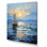 Bateau, voile, reflets, impression sur toile