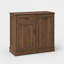 Armoire à poubelle basculante, armoire à poubelle pour la cuisine, armoire en bois avec poubelle - brun foncé-128597026