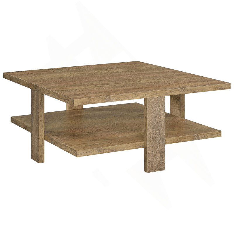 Table basse carrée mangue brune