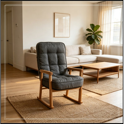 Chaise à dossier réglable avec pieds robustes