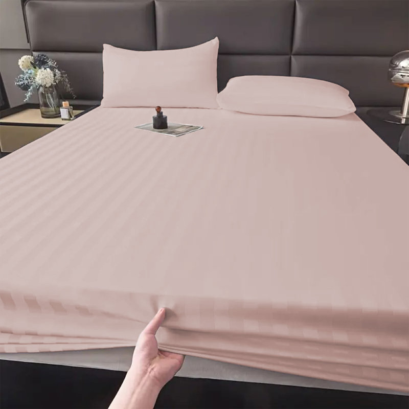 Microfiber Luxury 40cm Deep Fitted Sheet, Single (3'), Pink