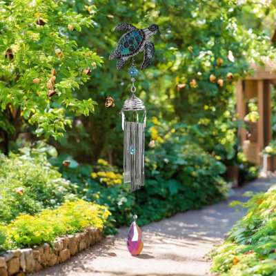 21"Long Sea Turtle Acrylic Mini Wind Chime