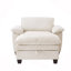Chaise longue surdimensionnée avec repose-pieds et rangement, recouverte d'une chenille douce.