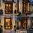 Black Modern Outdoor Led Wall Sconce-389196528