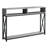 Metal X Frame Console Table with Open Shelves-2001785307