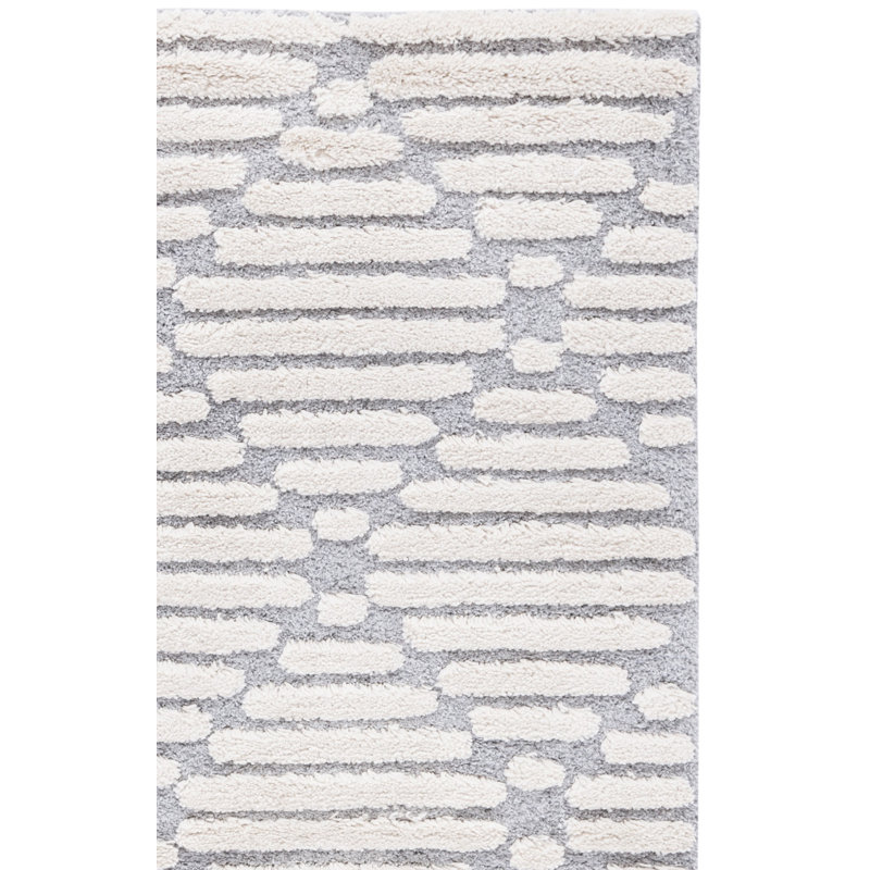 Hi-Lo Shag Performance Geometric Rug, Rectangle 4' x 6'
