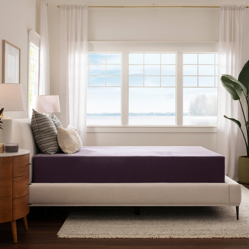Purple Modern Plus Firm Hybrid Mattress with GelFlex Grid, 3-Zone Coil System & Cooling SoftFlex Cover, Queen