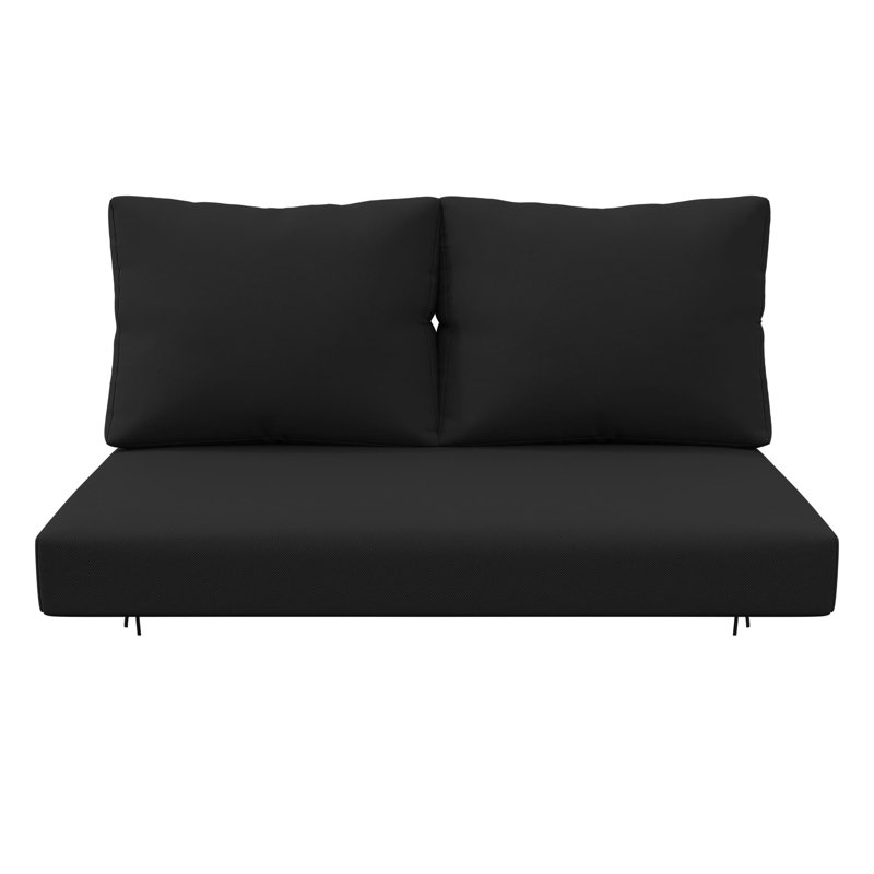 Ensemble de 3 coussins de remplacement de 5 po pour siège / dossier, Noir