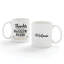 Merci pour être un ami impressionnant tasse à café personnalisée avec nom personnalisé, tasse en céramique blanche avec poignée, cadeau de fantaisie créatif et amusant, 11 oz