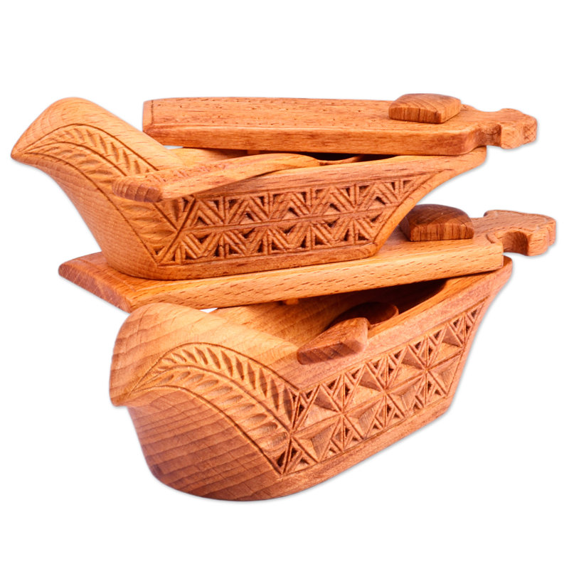 Novica Handmade Sylvan Delight Wood Condiment Bowls (Set Of 2)