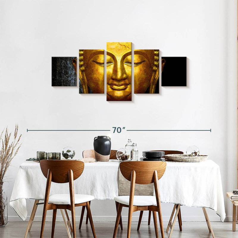 'Large Buddha Face, 24" H x 55" W