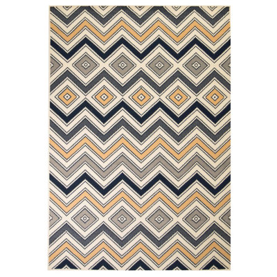 Clara Shag Grey/Blue Indoor/Outdoor Rug