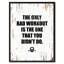 «The Only Bad Work Out is the One That You Did Don't Do», reproduction d'art textuel sur toile encadrée-29514079