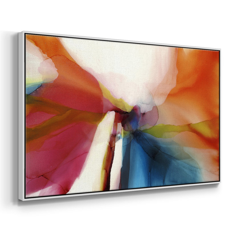 " Disconnect Phenomena ", 27" H x 41" W x 2" D, White Floater Framed Canvas