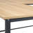 Carberg L-Shaped Metal Base Writing Desk