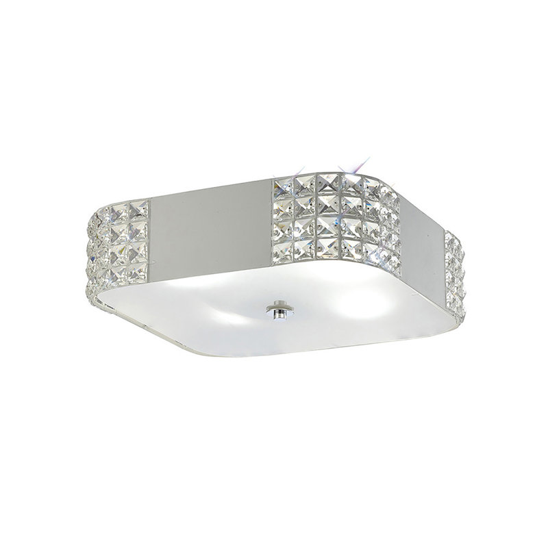 Vanburen Crystal & Glass Flush Mount