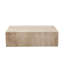 Table de cocktail rectangulaire Ark en marbre beige véritable-100761614