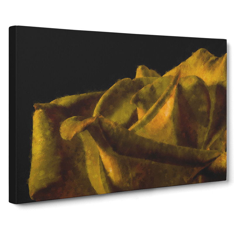 Yellow Rose Flower Vol.2 - Wrapped Canvas, 40cm H x 60cm W x 3cm D