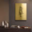«Dance figure 1» par Stellar Design Studio, art mural en métal doré, 12 po x 16 po-133036868