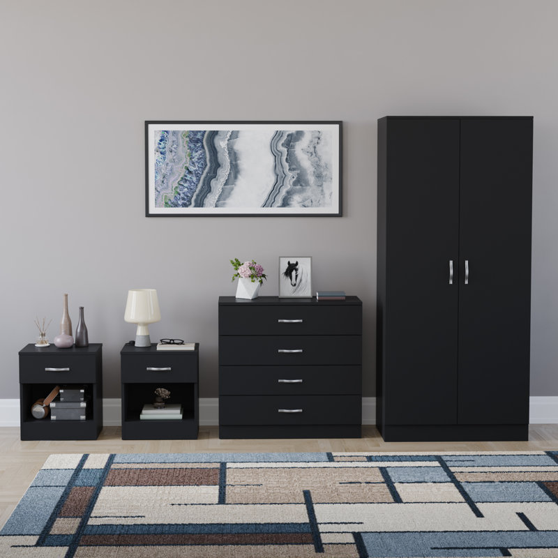 Maybery Piece Bedroom Set, Black
