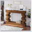 Console géométrique empilable en bois