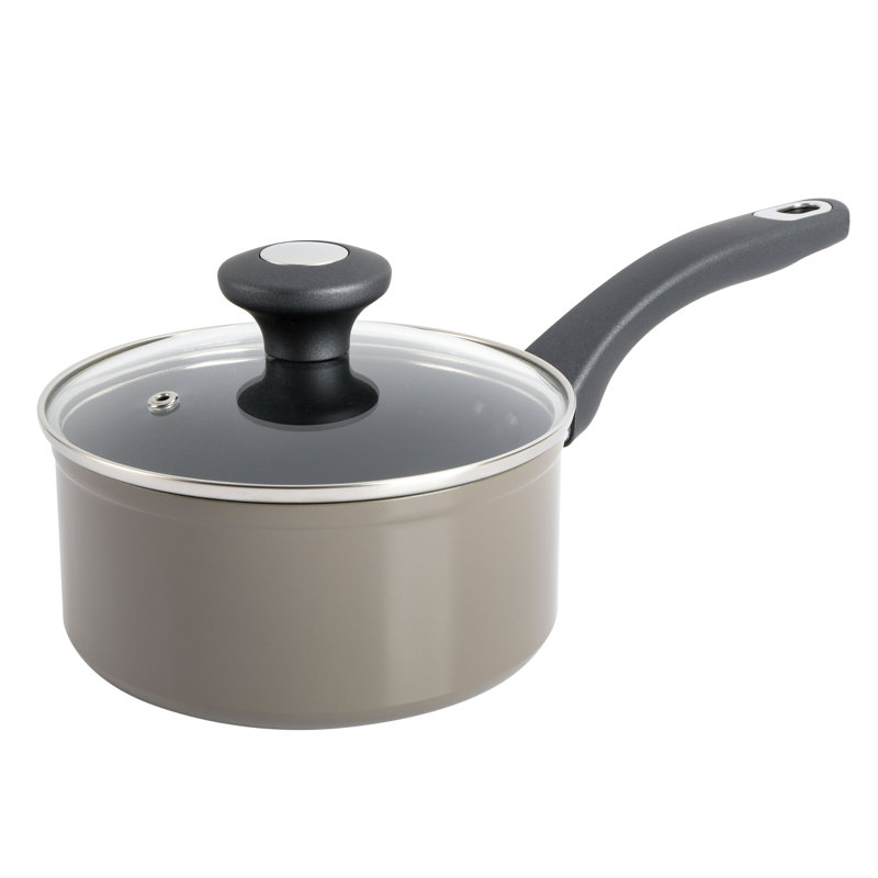 Casserole en aluminium avec couvercle Martha Stewart, 1,6 pte, Gris