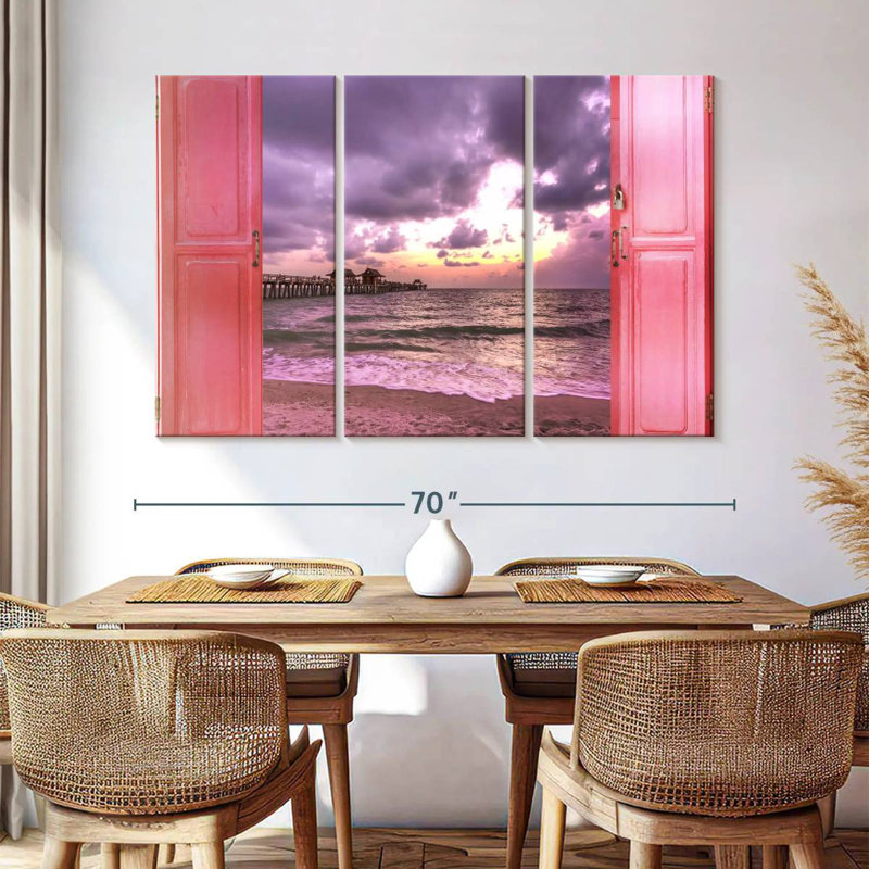 Gillard Window To Dramatic Beach, 42" H x 65" W