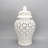 Debraa Handmade Ceramic Cutout Ginger Jar with Lid – Available in White & Gold (2 Sizes)-1923324331-1923324328