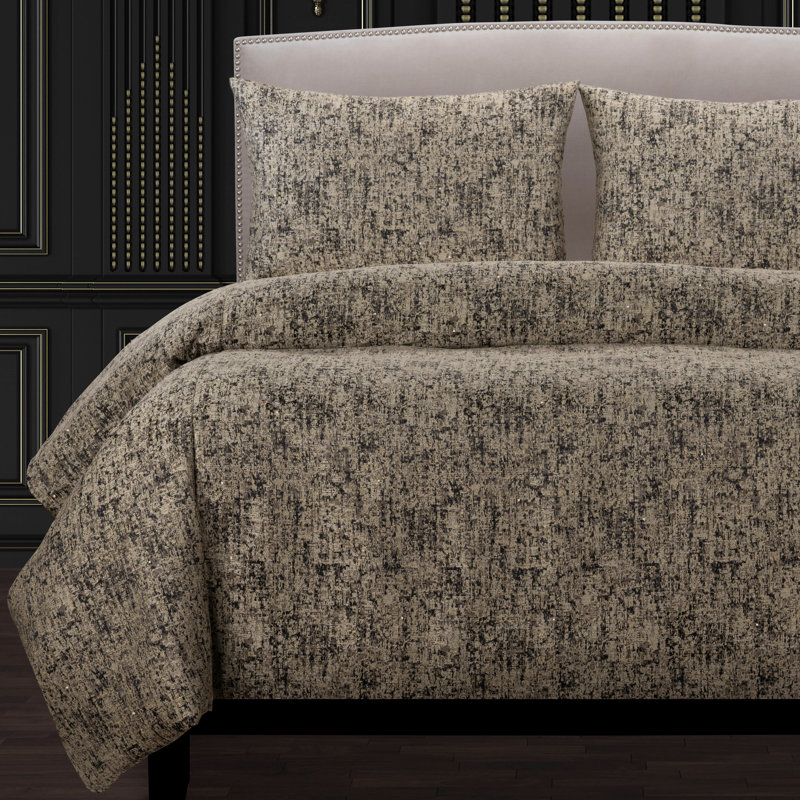 Room Service Luxury Single Duvet Cover, Full Duvet Cover, Black and Gold