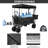 Extra Large Collapsible Wagon W/removable Canopy, 250lbs Foldable Garden Cart W/rear Storage, Big Wheel&adjustable Handles-100706637