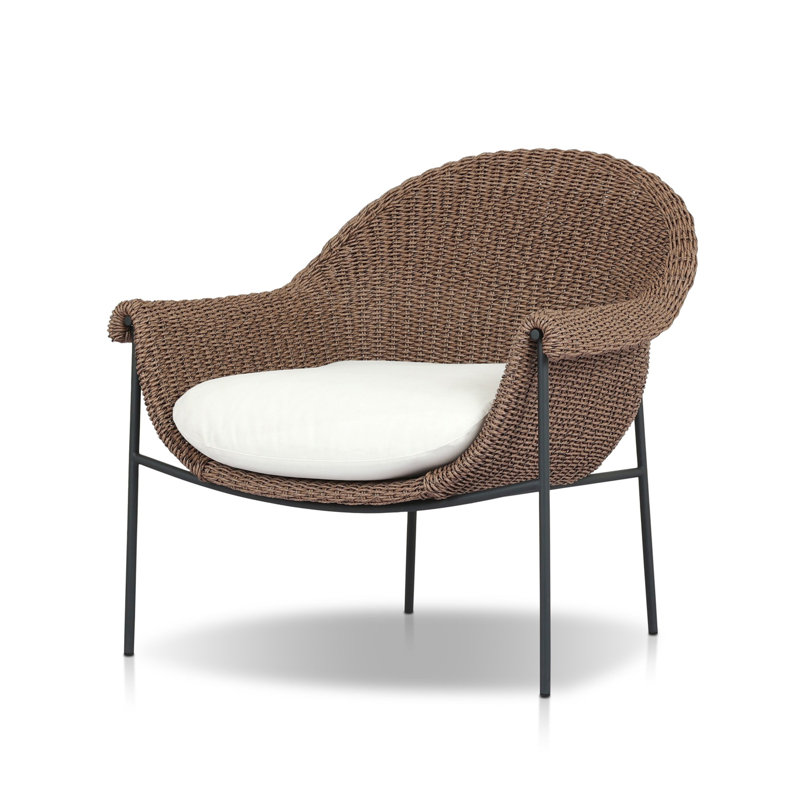 Suerte Outdoor Chair-Faux Black Hyacinth, Arashi Salt