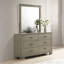 Mobilier de chambre à coucher moderne et élégant à 6 tiroirs avec commode de rangement à 6 tiroirs