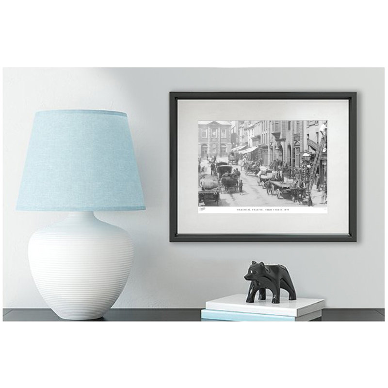 Wrexham, High Street From Wynnstay Arms 1895 by Francis Frith - Single Picture Frame Print, 40cm H x 50cm W x 2.3cm D