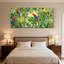 Oiseaux perroquets colorés dans une forêt luxuriante, ensemble de 3 impressions sur toile-2063930148