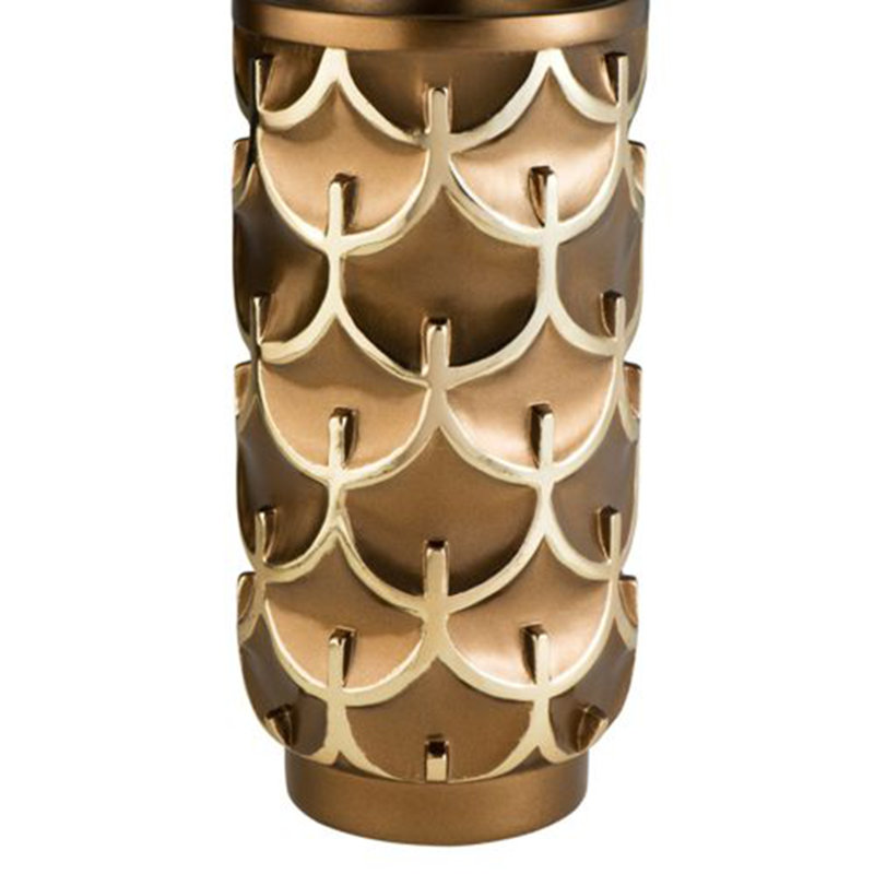Vase en polyrésine 14,25 "Mystic Owl" - Finition dorée