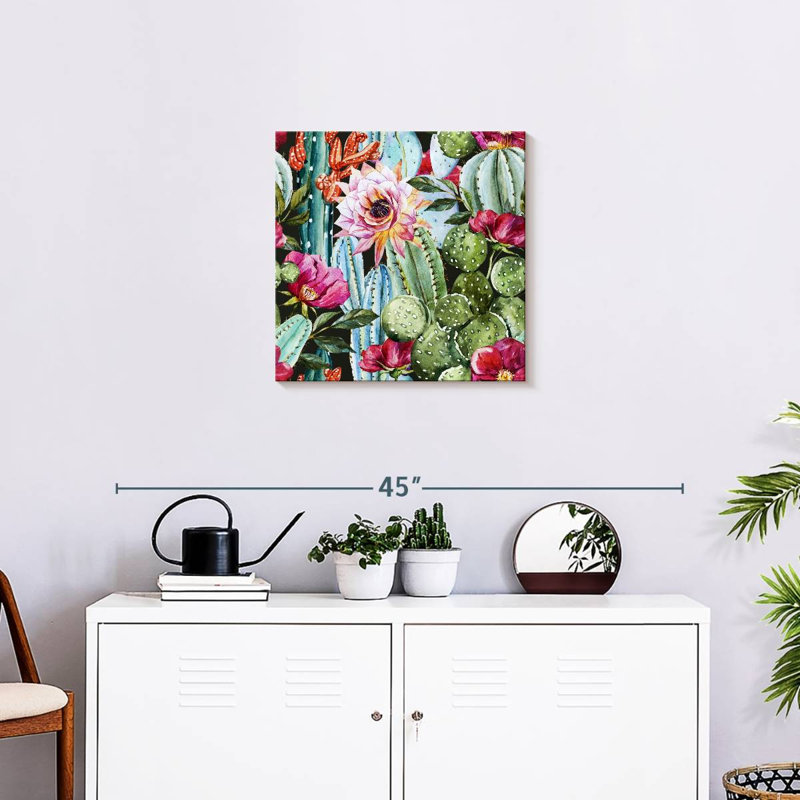 Fleur de cactus Harnek, H 20 po x l 20 po