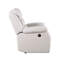 Fauteuil inclinable électrique en cuir synthétique beige-555919325-555919322