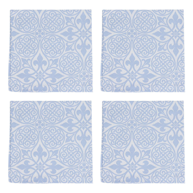 Damask Napkins, Blue