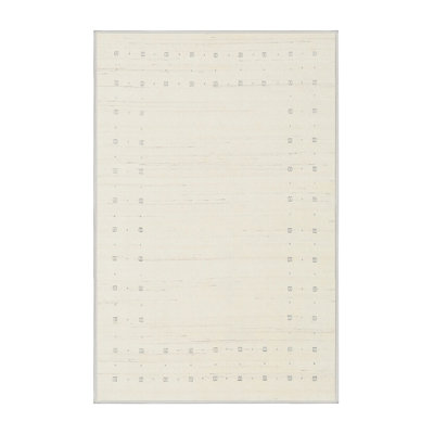 Tapis abstrait crème