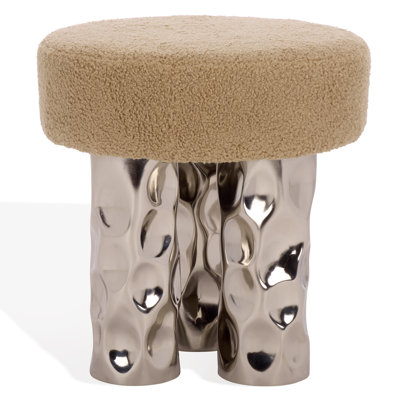Aubrie Teddy Fabric Stool