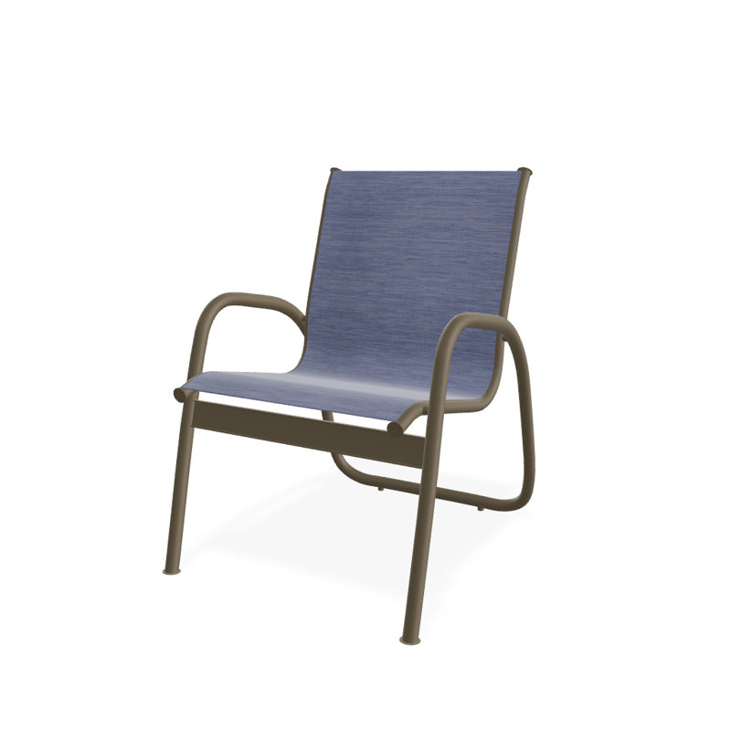 Fauteuil de patio Gardenella, Bois de plage texturé, Rivière