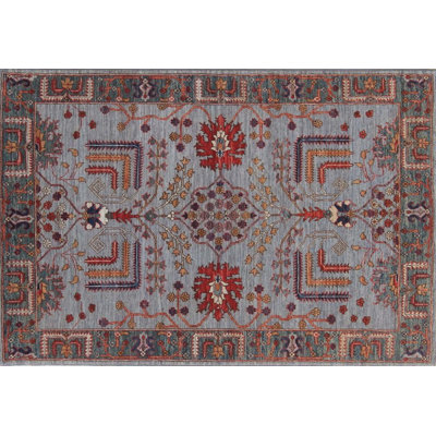 Traditional One-of-a-Kind Rectangle 3'6" X 5'1" Hand Knotted Area Rug