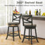 Tabourets de bar pivotants August Grove® gris-508174286-508174284